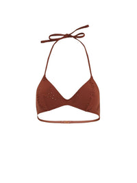 OK PORTE_Haut de bikini triangle Papuasia Chloé x Eres - Red Ochre