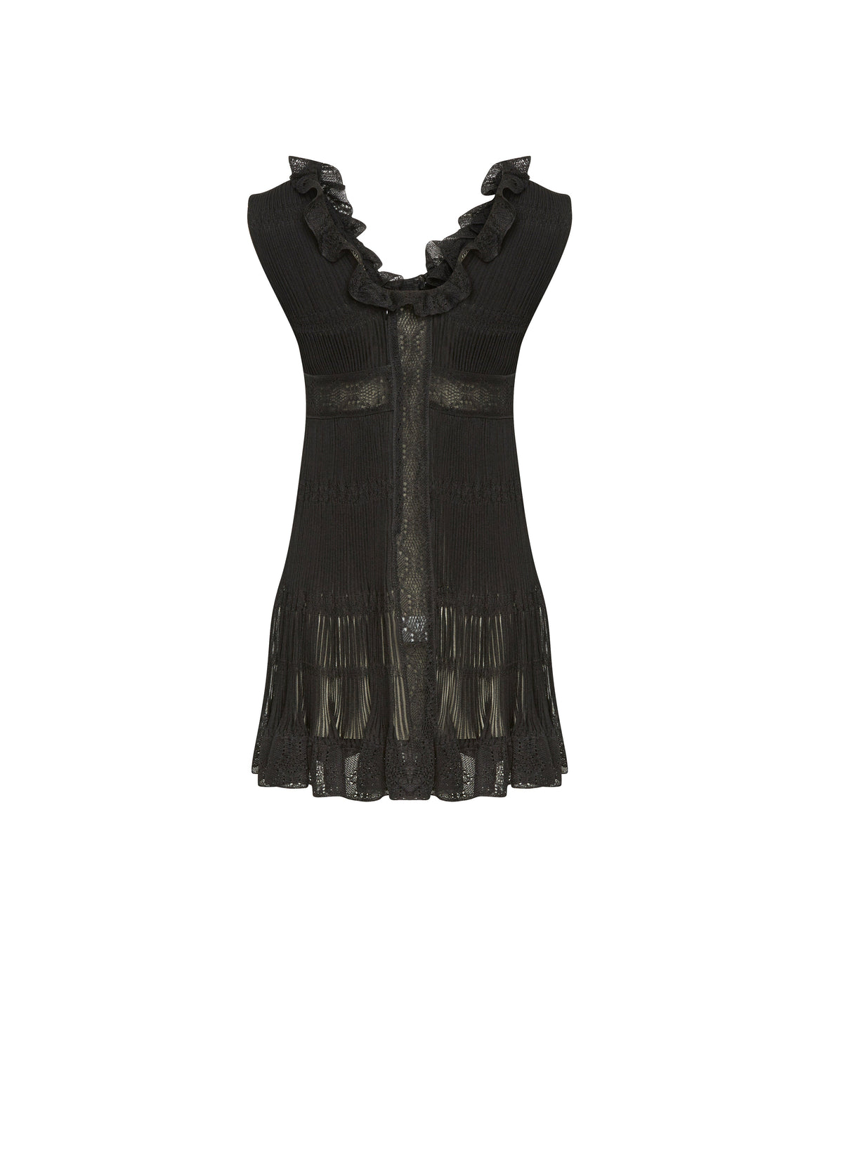 Robe sans manches Chérubin en soie - Noir