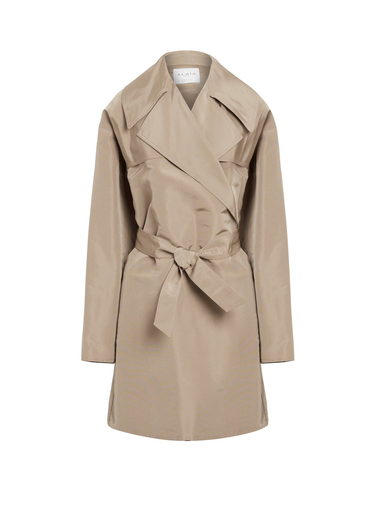 Trench oversize en soie - Sable