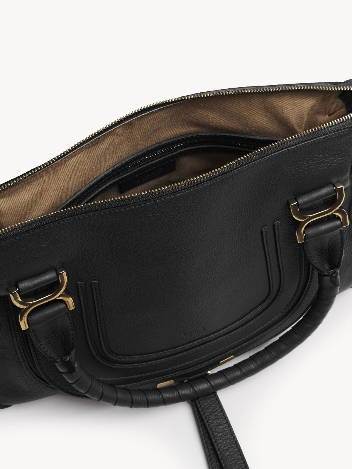 OK PORTE_Sac double porté Marcie en cuir - Black