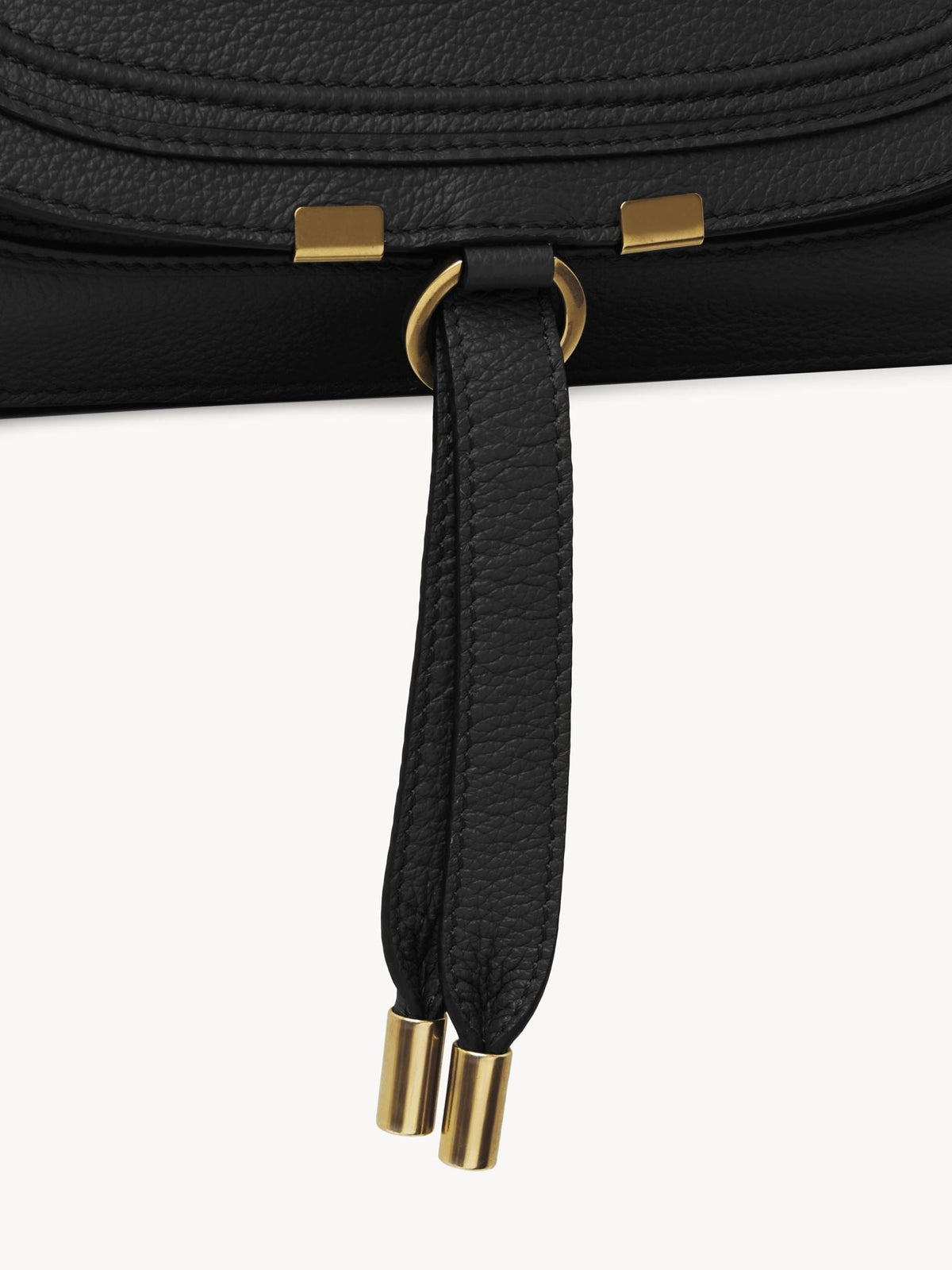 OK PORTE_Sac double porté Marcie en cuir - Black