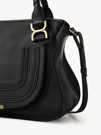 OK PORTE_Sac double porté Marcie en cuir - Black