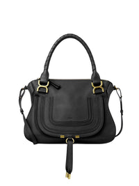 OK PORTE_Sac double porté Marcie en cuir - Black