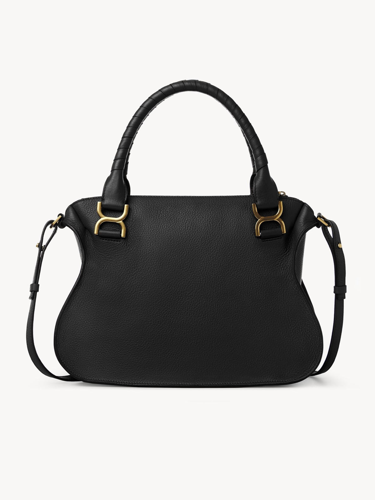 OK PORTE_Sac double porté Marcie en cuir - Black