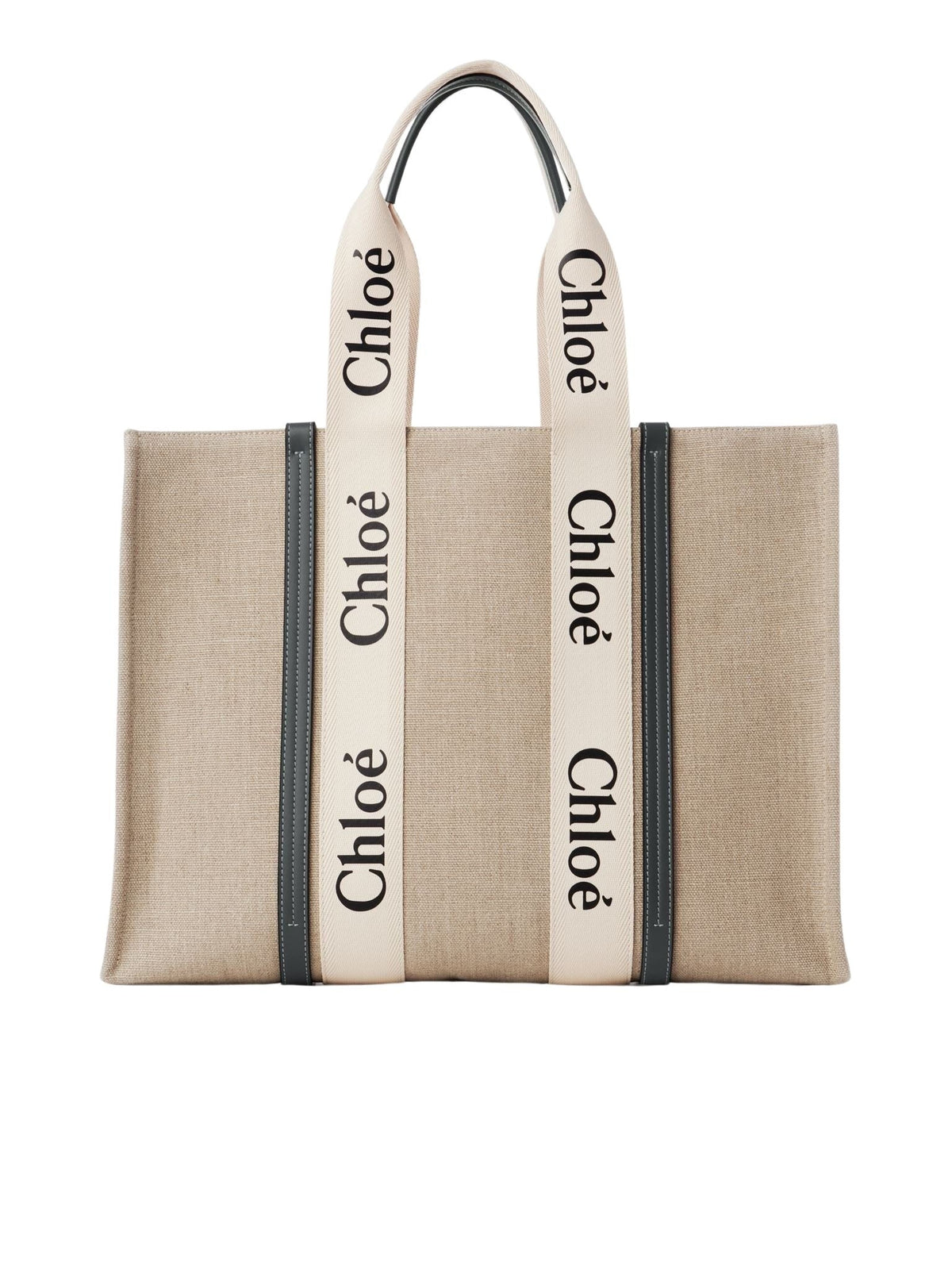 OK PORTE_White & Blue LARGE TOTE - White & Blue