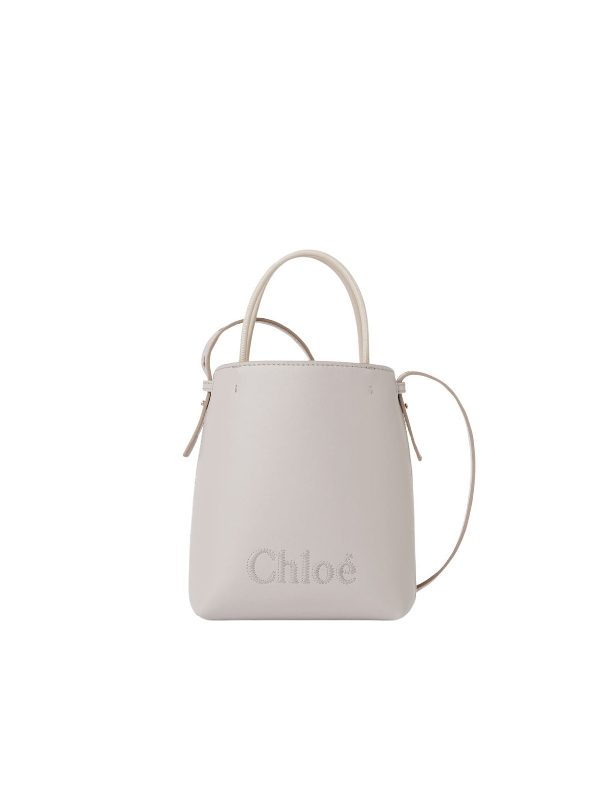 OK PORTE_Nano sac cabas Chloé Sense en cuir - Wild Grey