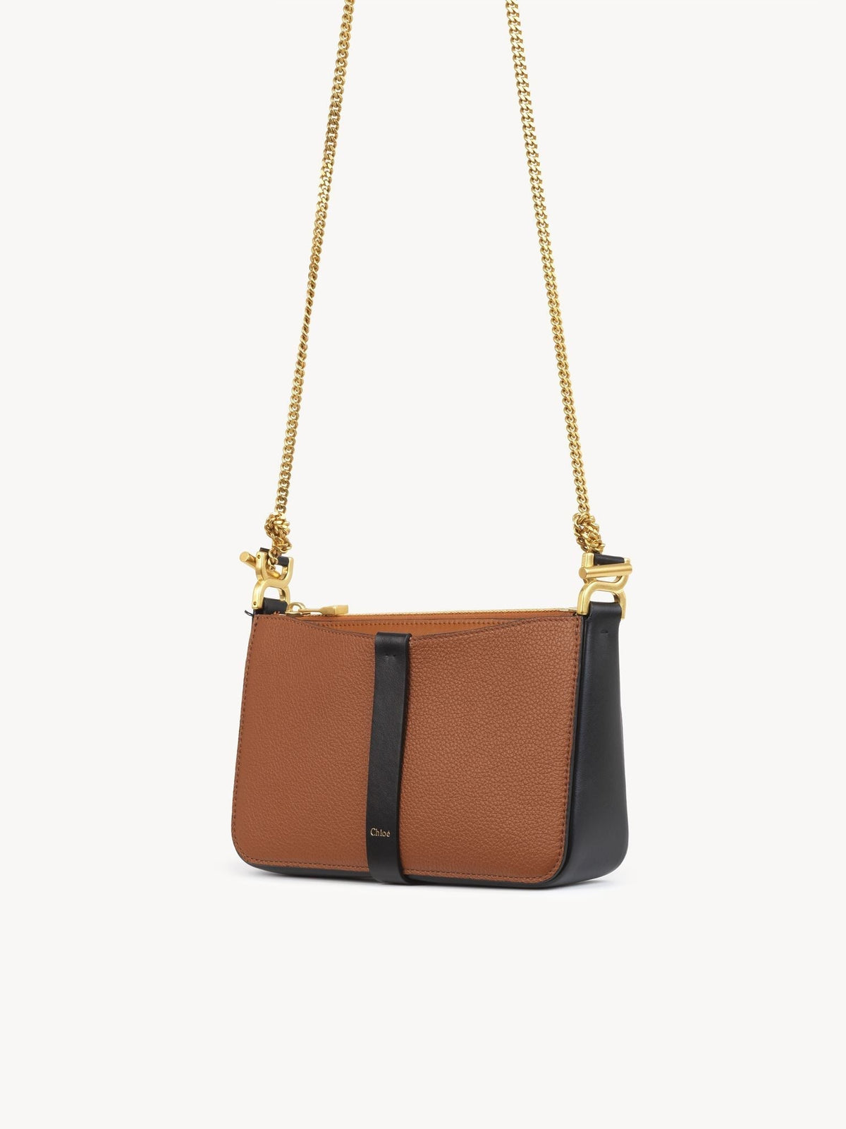 OK PORTE_Tan POUCH ON CHAIN - Tan