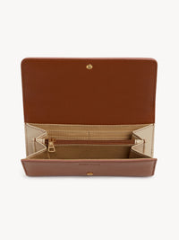 NO PORTE_Portefeuille long Layers en cuir - Caramello