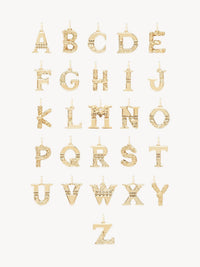 OK PORTE_Collier Alphabet en laiton - Gold Color