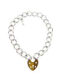 OK PORTE_Collier Nikkie en laiton - Palladium