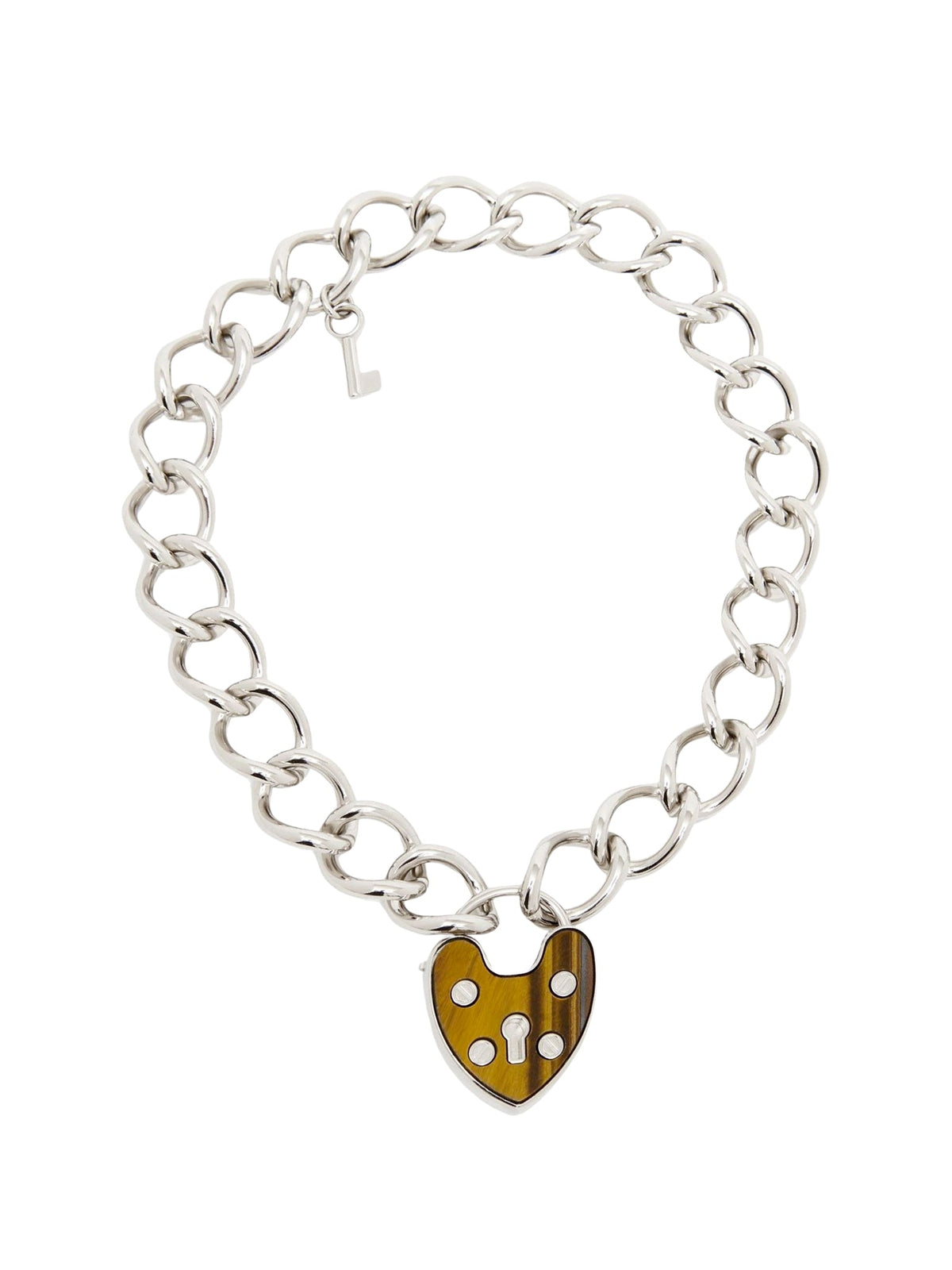 OK PORTE_Collier Nikkie en laiton - Palladium