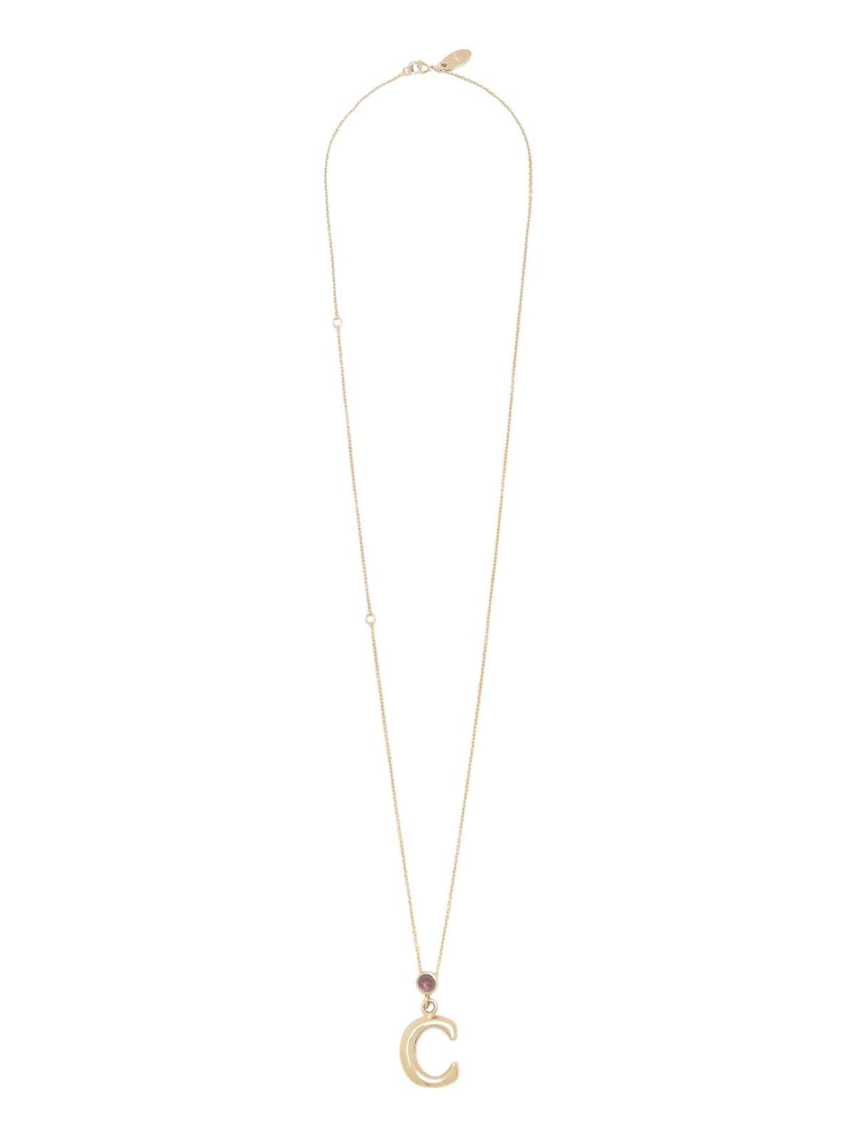 OK PORTE_Collier Alphabet en laiton - Gold Color