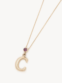 OK PORTE_Collier Alphabet en laiton - Gold Color