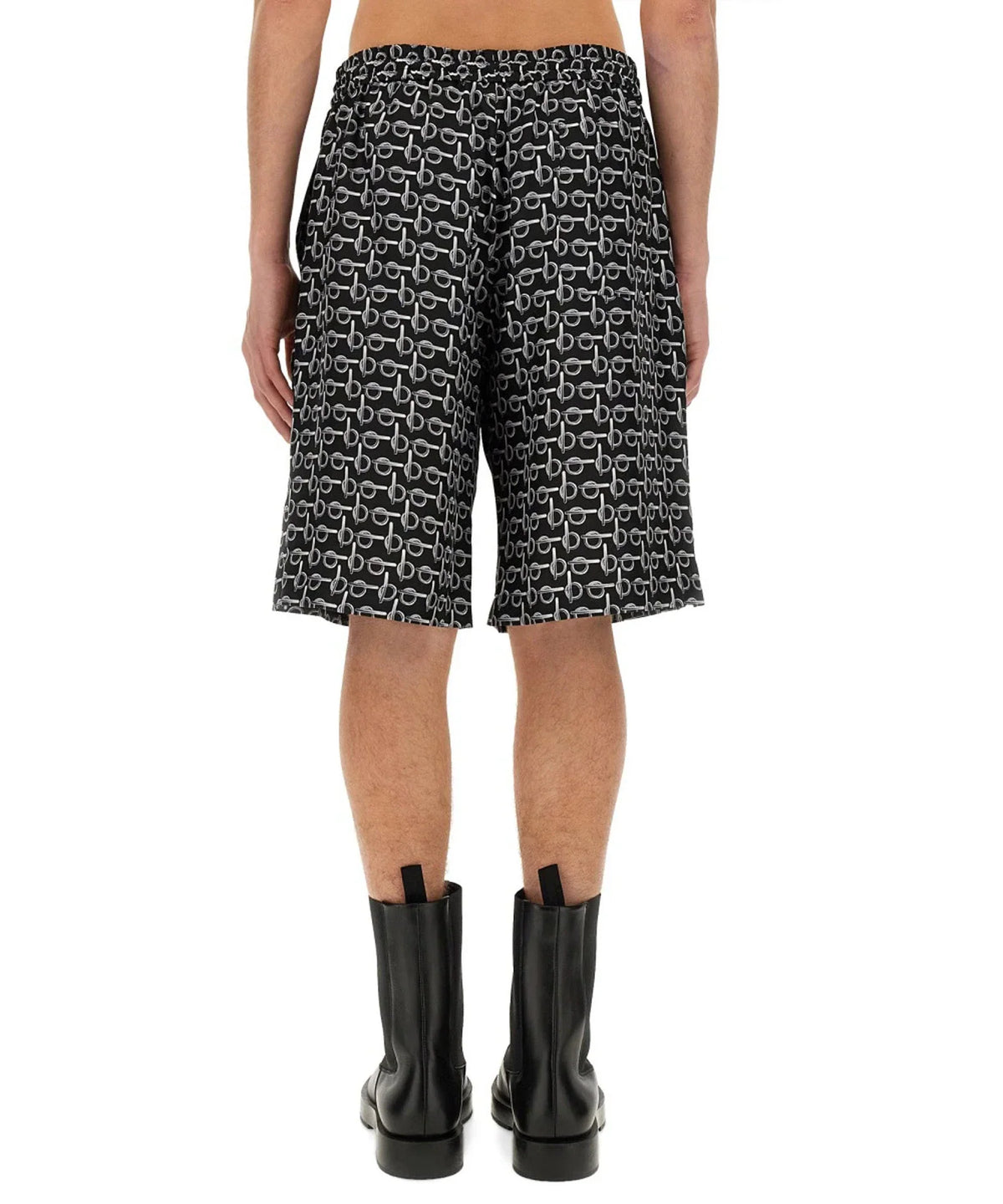 M CASUAL SHORTS ARGENT/NOIR
