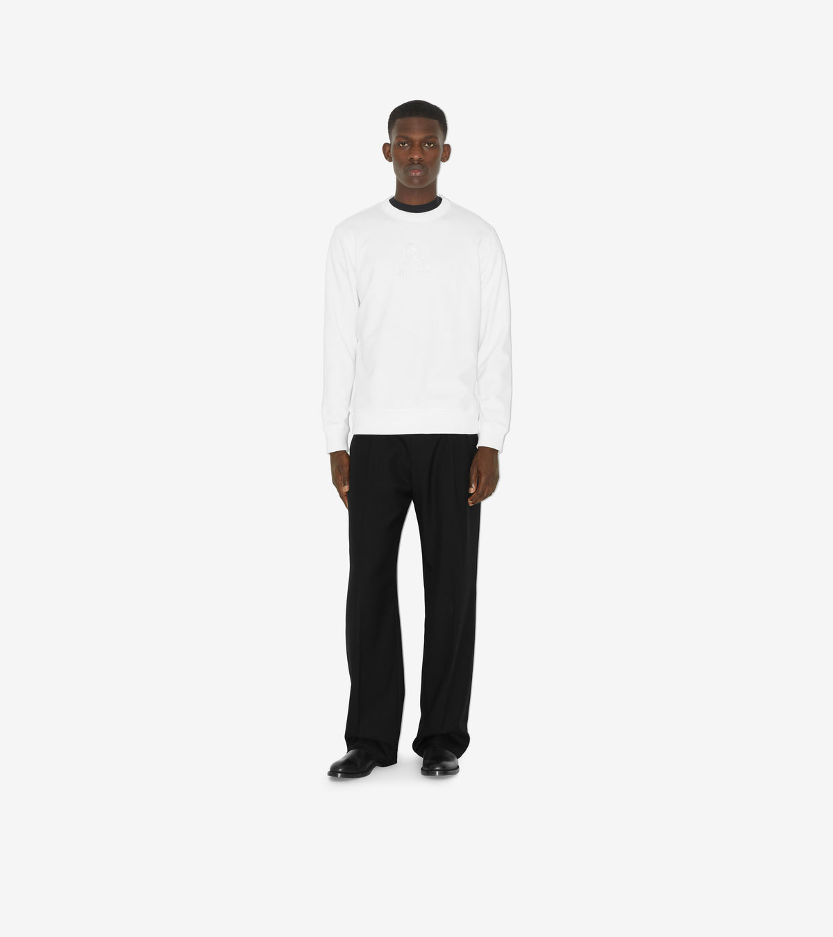 M JWEAR L/S CRW BLANC