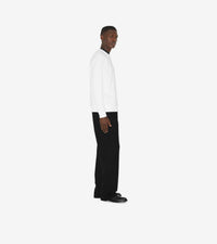 M JWEAR L/S CRW BLANC