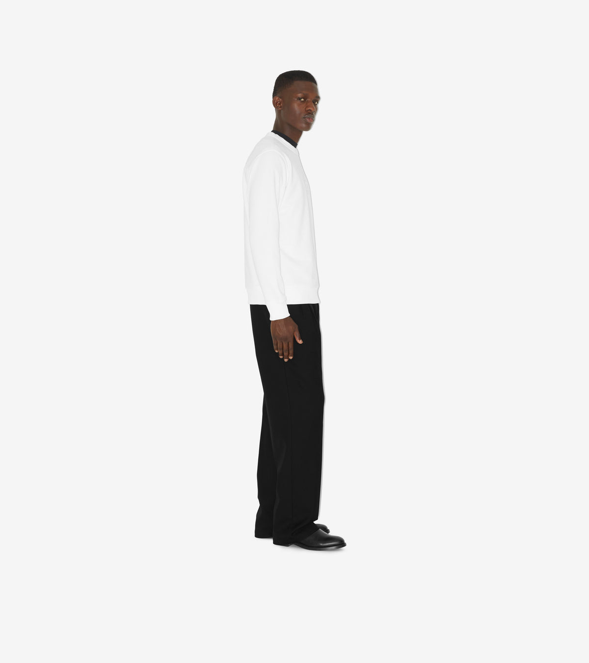 M JWEAR L/S CRW BLANC
