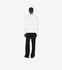 M JWEAR L/S CRW BLANC