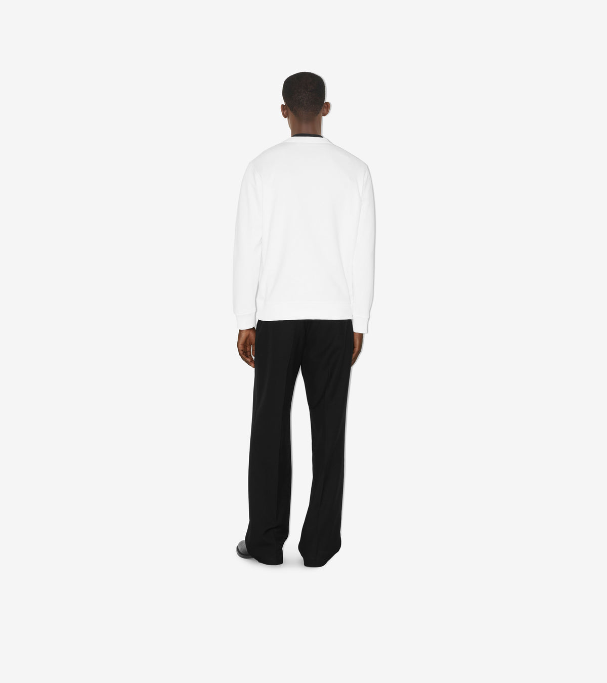 M JWEAR L/S CRW BLANC