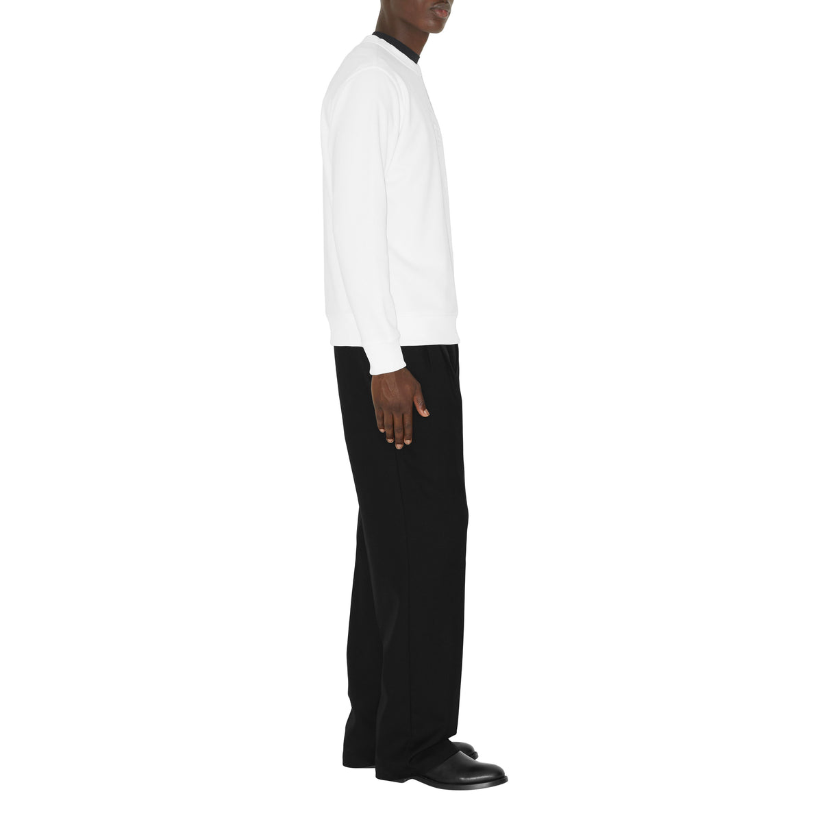 M JWEAR L/S CRW BLANC