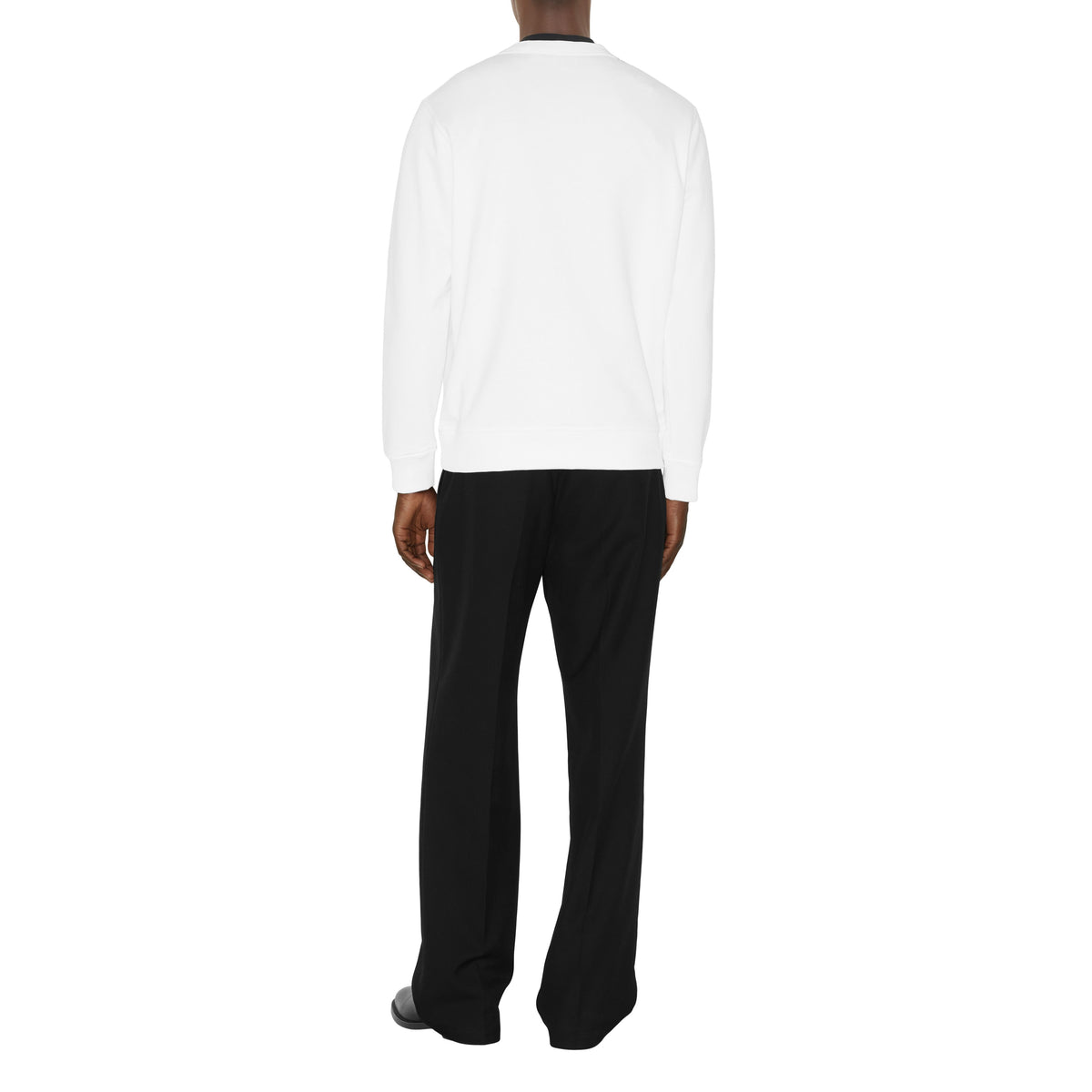 M JWEAR L/S CRW BLANC
