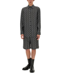 M CASUAL SHORTS ARGENT/NOIR