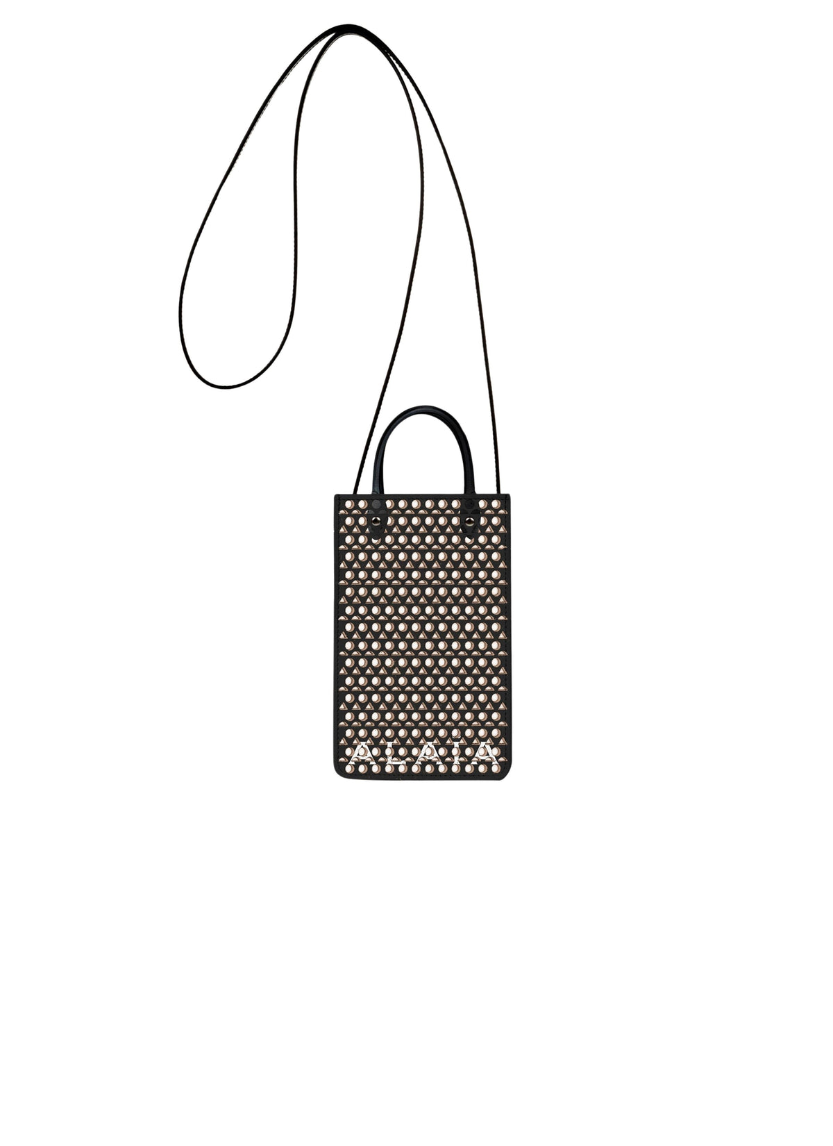 Étui à telephone Garance en cuir - Noir