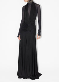 Flowing goddess dress - Black Alaïa
