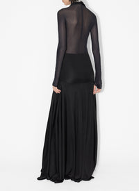 Flowing goddess dress - Black Alaïa
