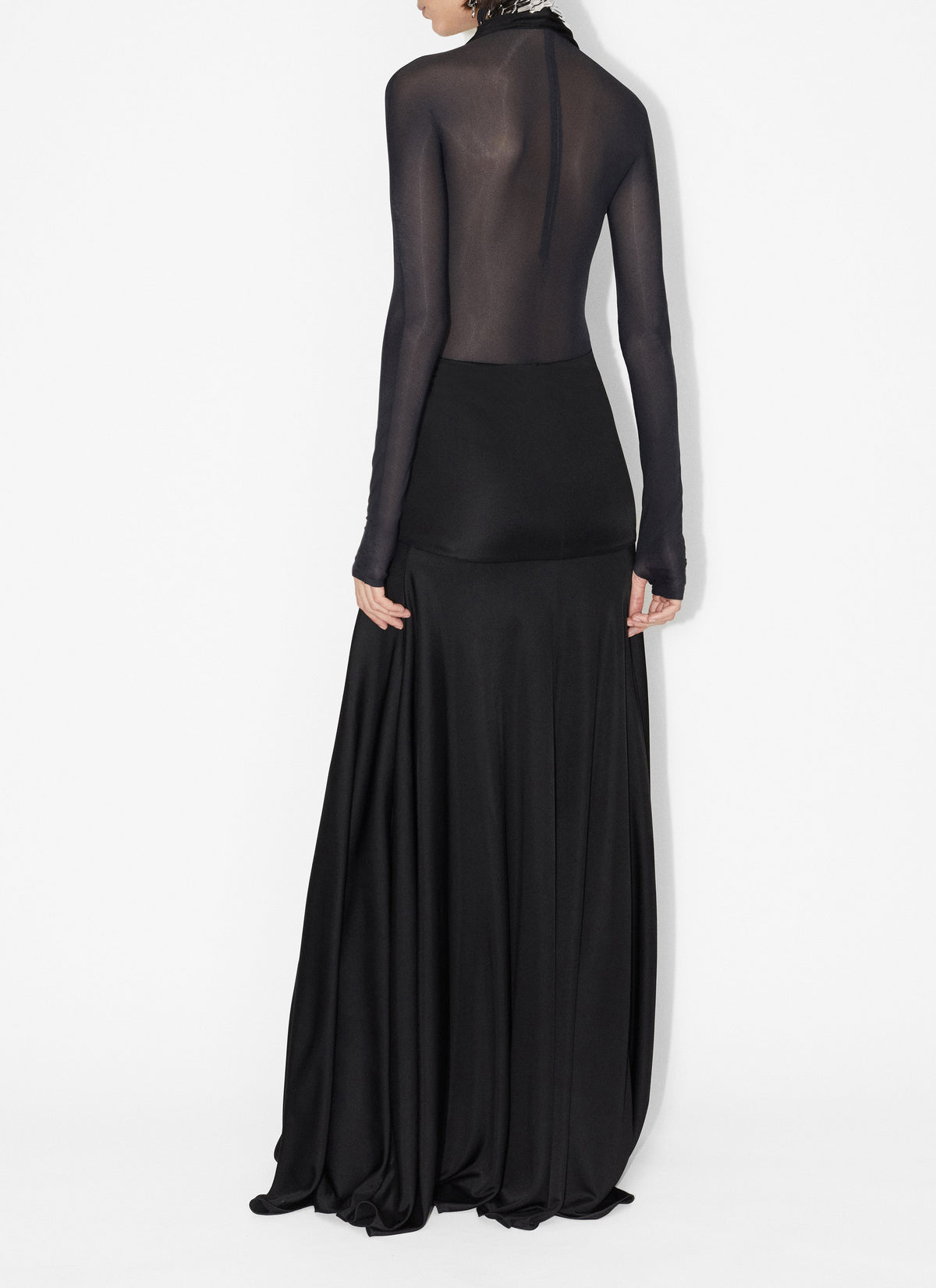 Flowing goddess dress - Black Alaïa