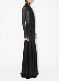 Flowing goddess dress - Black Alaïa