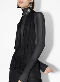 Flowing goddess dress - Black Alaïa