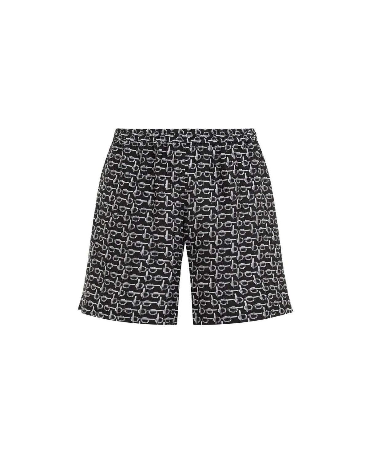 M CASUAL SHORTS ARGENT/NOIR