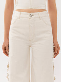 OK PORTE_Iconic Milk TROUSERS - Iconic Milk