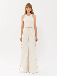 OK PORTE_Iconic Milk TROUSERS - Iconic Milk