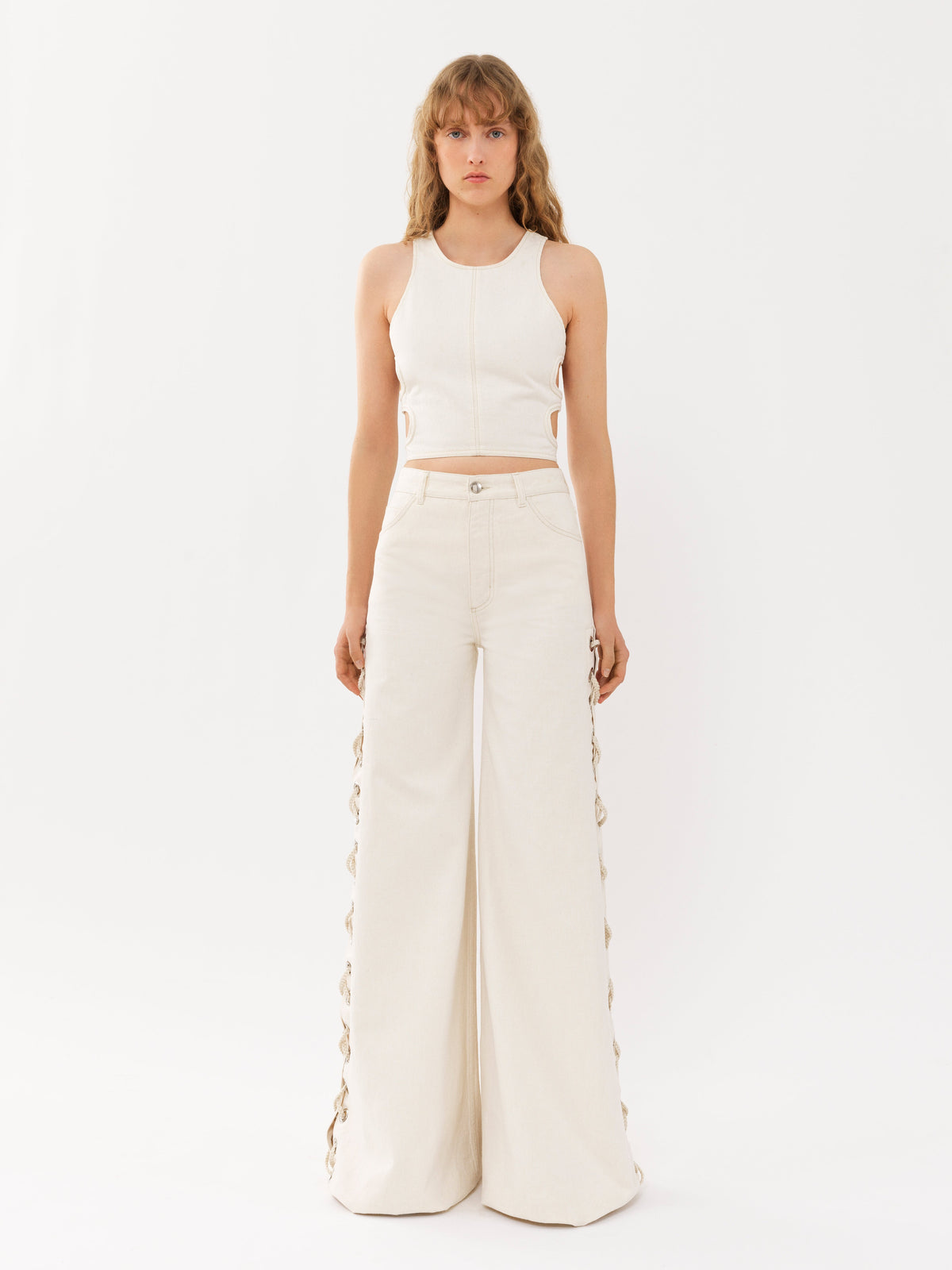 OK PORTE_Iconic Milk TROUSERS - Iconic Milk