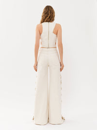 OK PORTE_Iconic Milk TROUSERS - Iconic Milk
