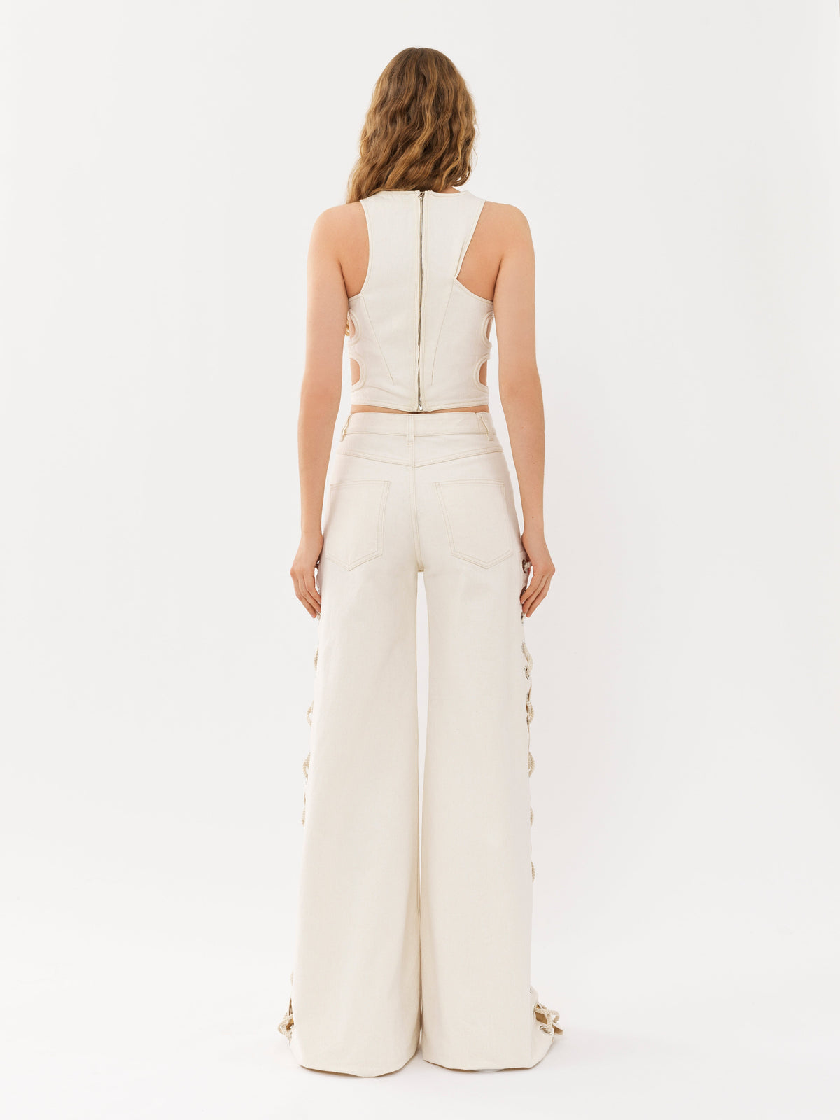 OK PORTE_Iconic Milk TROUSERS - Iconic Milk