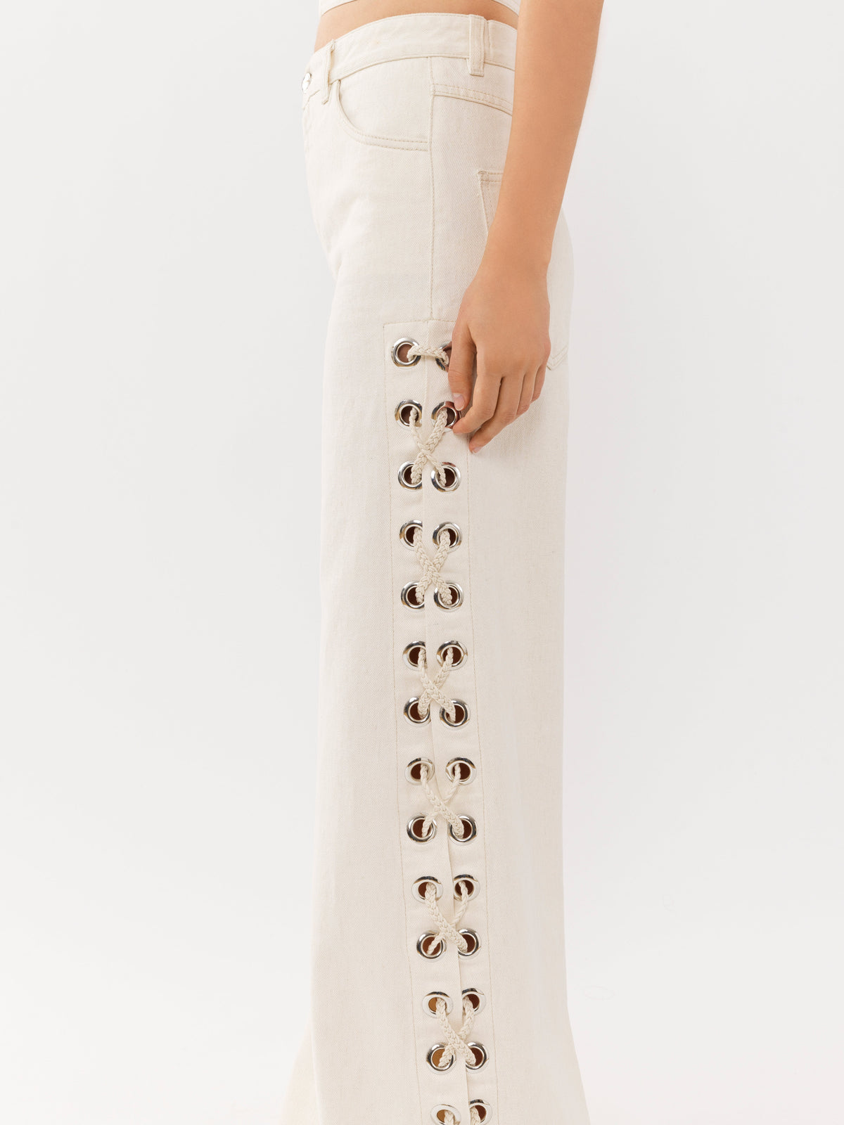 OK PORTE_Iconic Milk TROUSERS - Iconic Milk