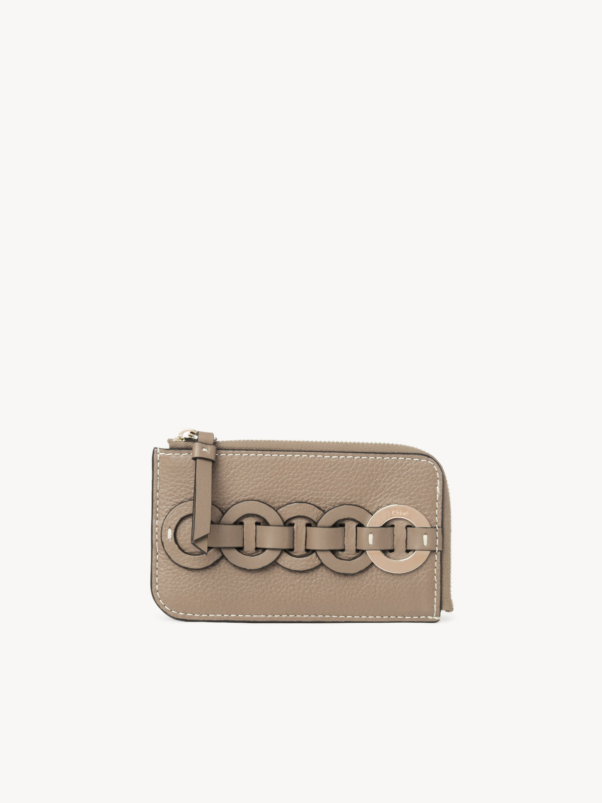 NO PORTE_DÉJÀ VU 1pcs Porte-monnaie Darryl avec fentes pour cartes en cuir - Motty Grey