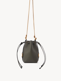 OK PORTE_Micro sac porté épaule Marcie en cuir - Elephant Grey