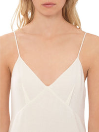 OK PORTE_Robe en laine et cachemire - Eden White