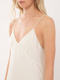 OK PORTE_Robe en laine et cachemire - Eden White