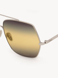 OK PORTE_Silver & Green SUNGLASSES - Silver & Green
