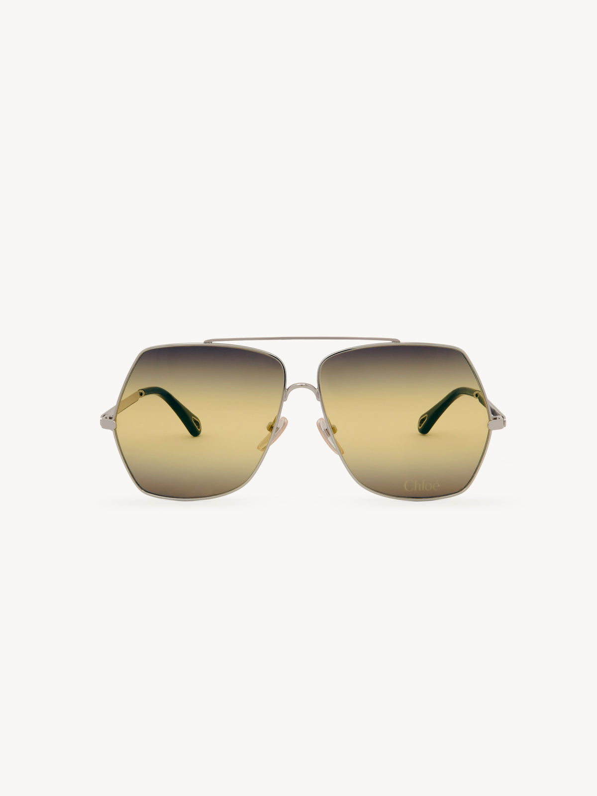 OK PORTE_Silver & Green SUNGLASSES - Silver & Green