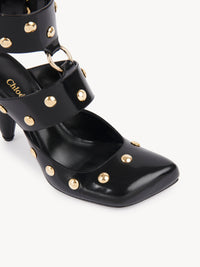 OK PORTE_Escarpins Jade en cuir - Black