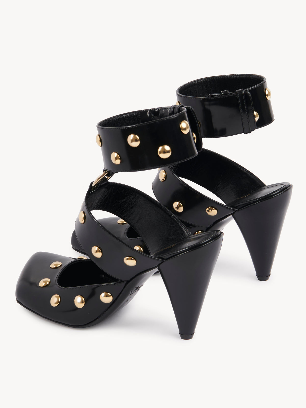 OK PORTE_Escarpins Jade en cuir - Black