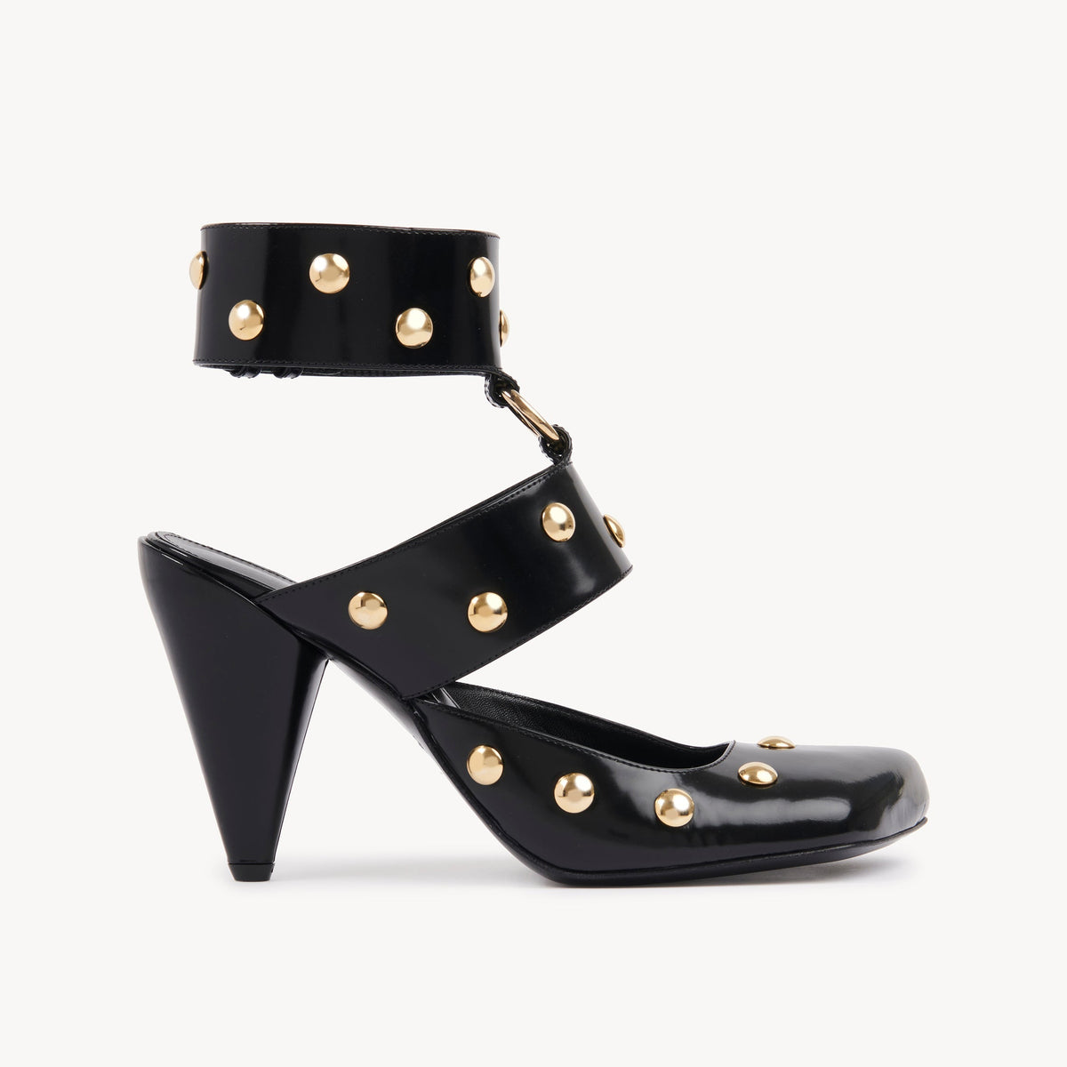 OK PORTE_Escarpins Jade en cuir - Black