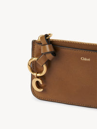 NO PORTE_Petit porte-monnaie Alphabet en cuir - Dark Khaki