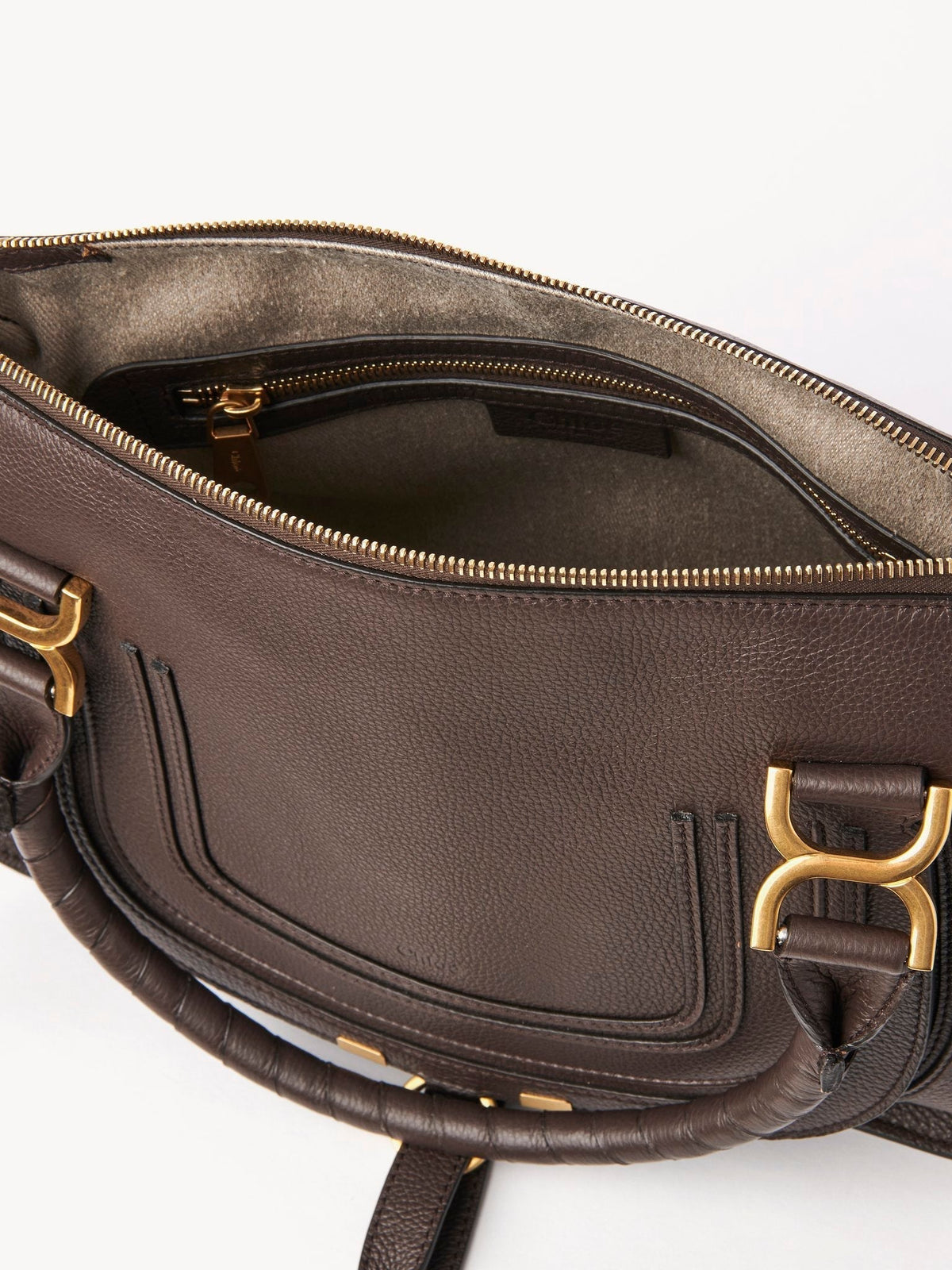 NO PORTE_Sac double porté Marcie en cuir - Bold Brown